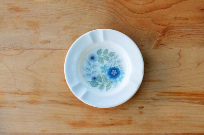 Vintage Wedgewood Floral Ashtray, Clementine Trinket Tray, Ring/Jewelry Dish, Bone China, England - Loom Vintage