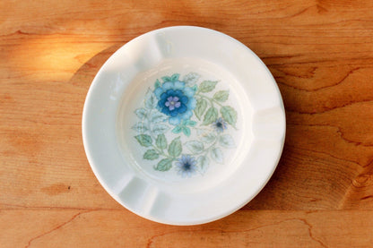 Vintage Wedgewood Floral Ashtray, Clementine Trinket Tray, Ring/Jewelry Dish, Bone China, England - Loom Vintage
