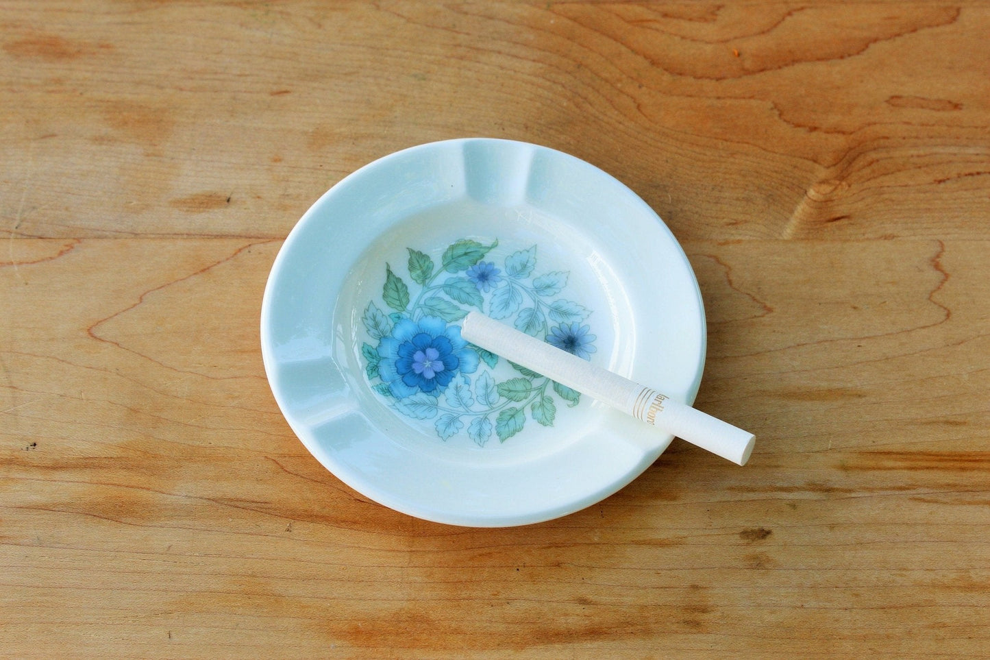 Vintage Wedgewood Floral Ashtray, Clementine Trinket Tray, Ring/Jewelry Dish, Bone China, England - Loom Vintage