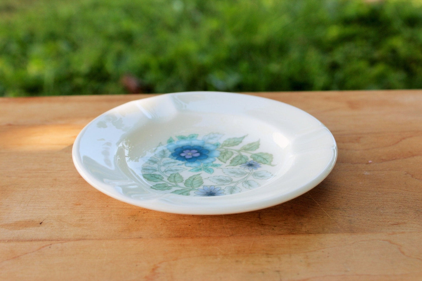Vintage Wedgewood Floral Ashtray, Clementine Trinket Tray, Ring/Jewelry Dish, Bone China, England - Loom Vintage