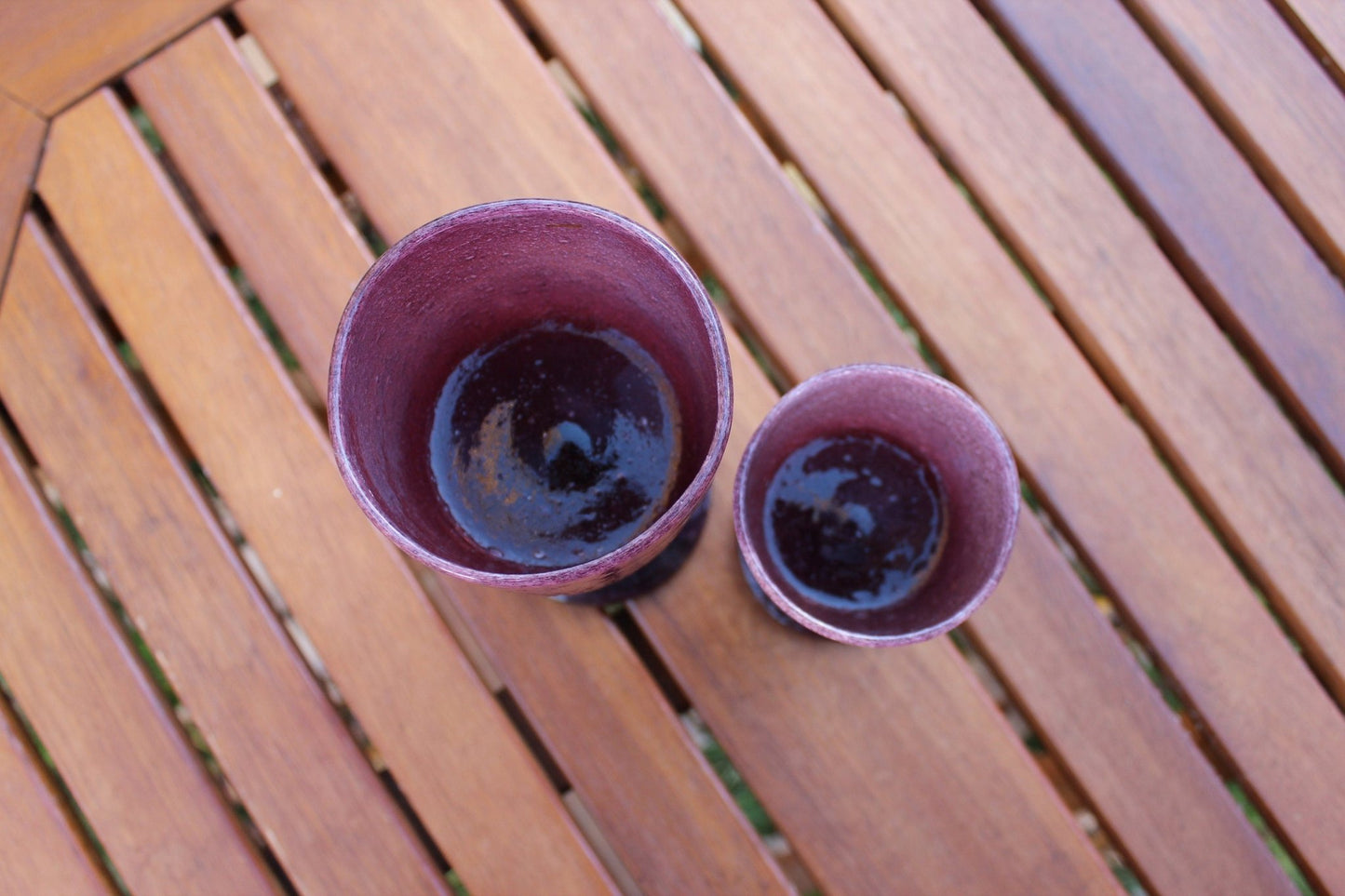 Vintage Wine and Water Glasses / Hand Blown Bubble Glass / Barware / Cocktails - Loom Vintage