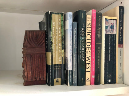 Vintage Wooden Hand Carved Native Face Statue Candle Stick Holder, Book End, Wood Art Piece - Loom Vintage