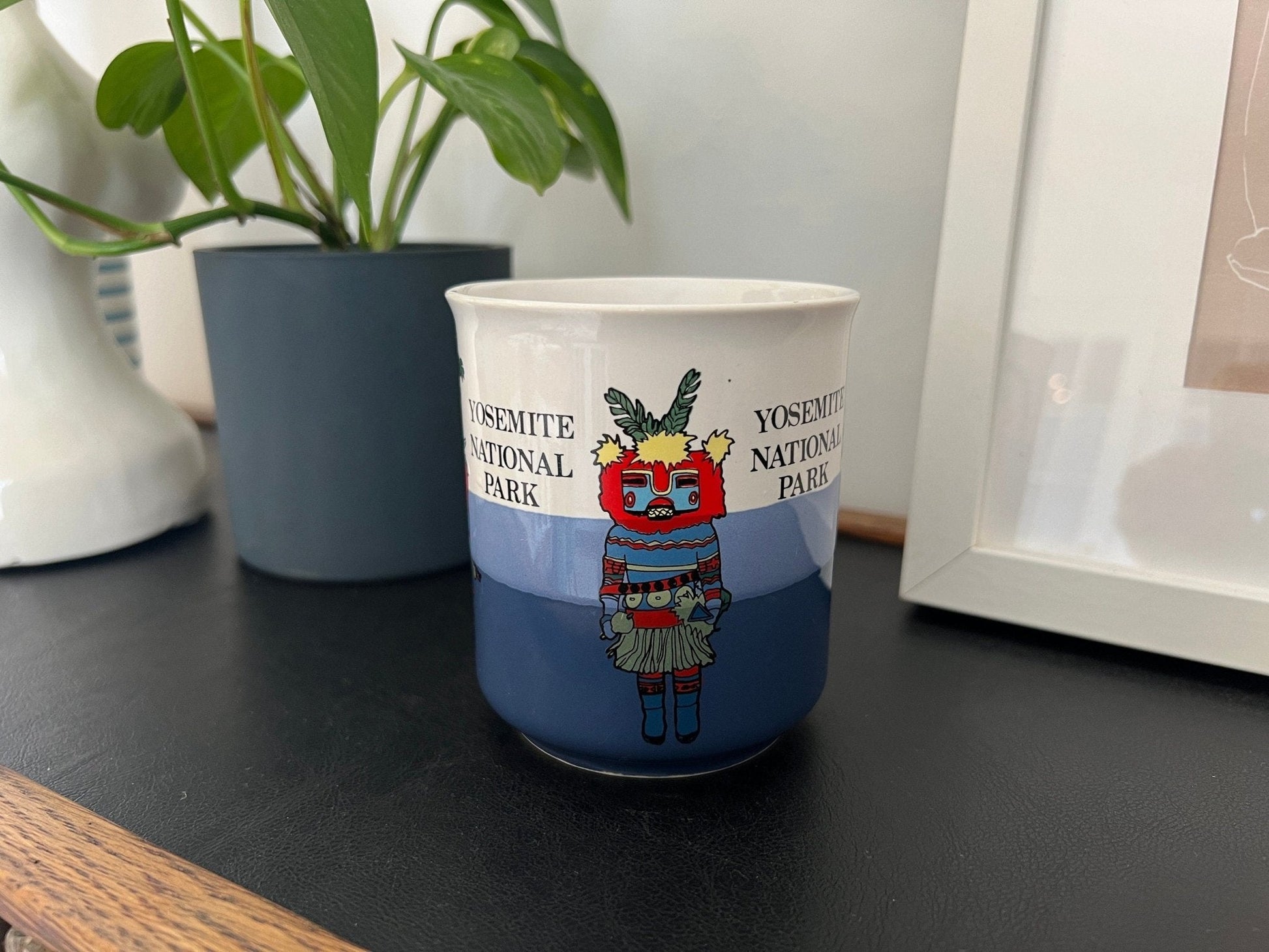 Vintage Yosemite National Park Mug Coffee, Blue tea Mug in Exceptional Condition - Loom Vintage