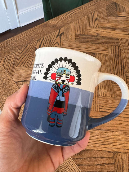 Vintage Yosemite National Park Mug Coffee, Blue tea Mug in Exceptional Condition - Loom Vintage
