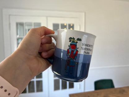 Vintage Yosemite National Park Mug Coffee, Blue tea Mug in Exceptional Condition - Loom Vintage