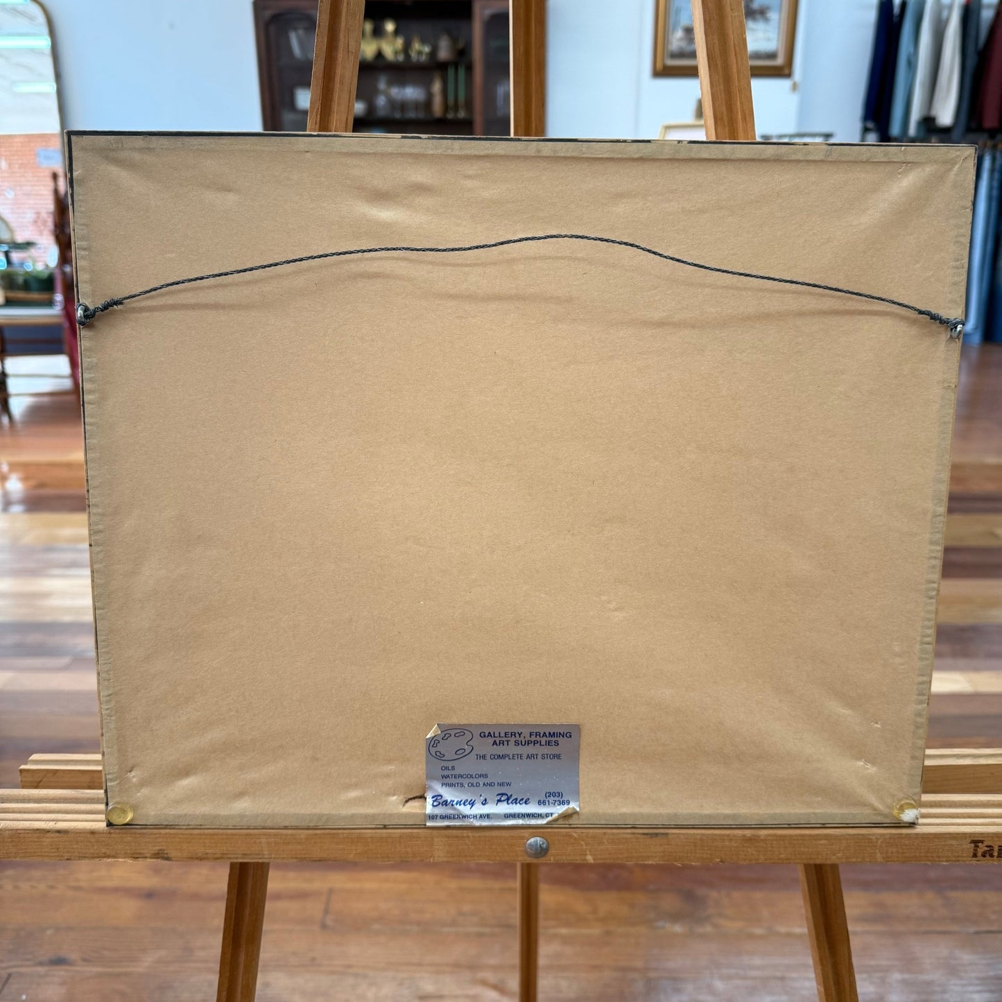 White Picket Fence Watercolor by Harriet Lovitt Damm (Framed, 16" x 13") - Loom Vintage