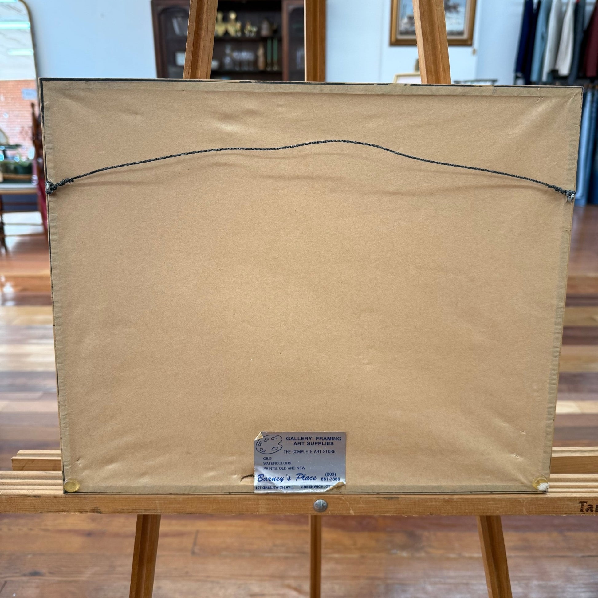 White Picket Fence Watercolor by Harriet Lovitt Damm (Framed, 16" x 13") - Loom Vintage