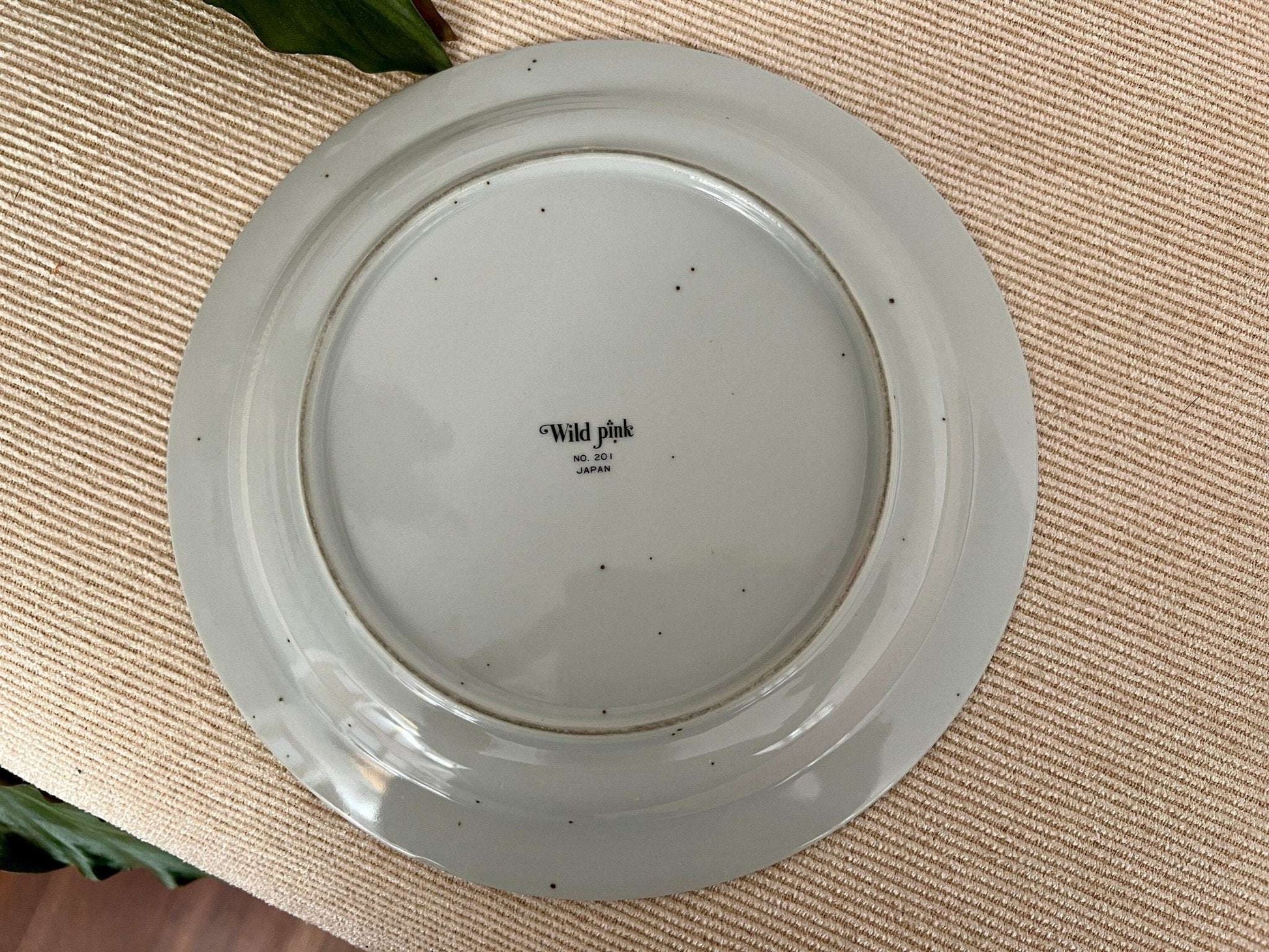 Wild Pink No. 201 Japanese Salad Plates, Set of 4 — Floral, Pink, Green & Yellow, 8" - Loom Vintage