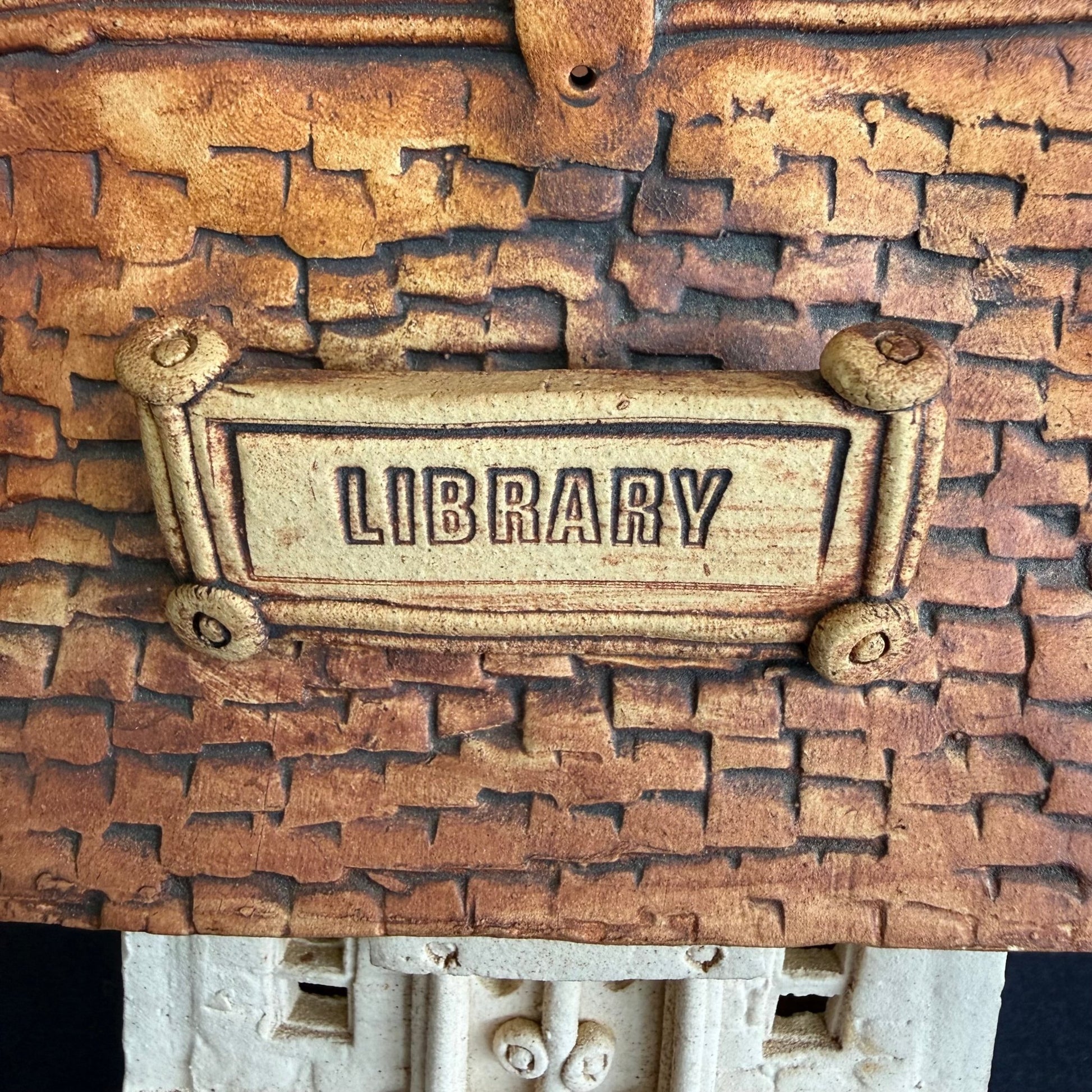 Windy Meadows Pottery Library House by Jan Richardson - Loom Vintage