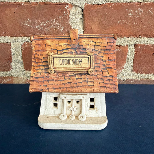 Windy Meadows Pottery Library House by Jan Richardson - Loom Vintage