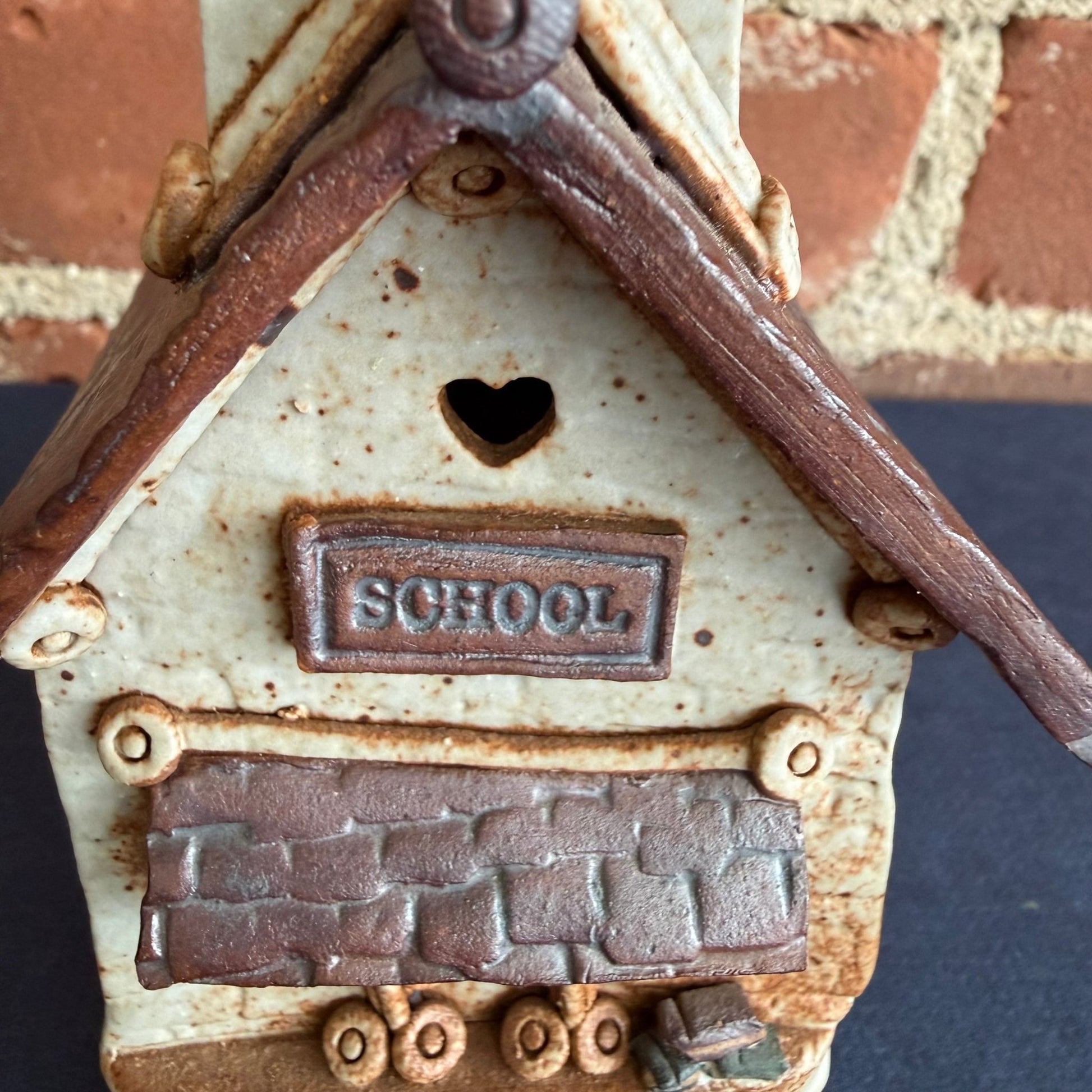 Windy Meadows Pottery Schoolhouse by Jan Richardson, 1990 - Loom Vintage