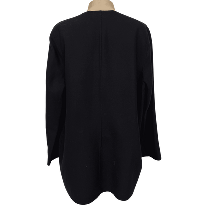 Worth Petite Wool Open - Front Navy Blue Jacket – Size M - Loom Vintage