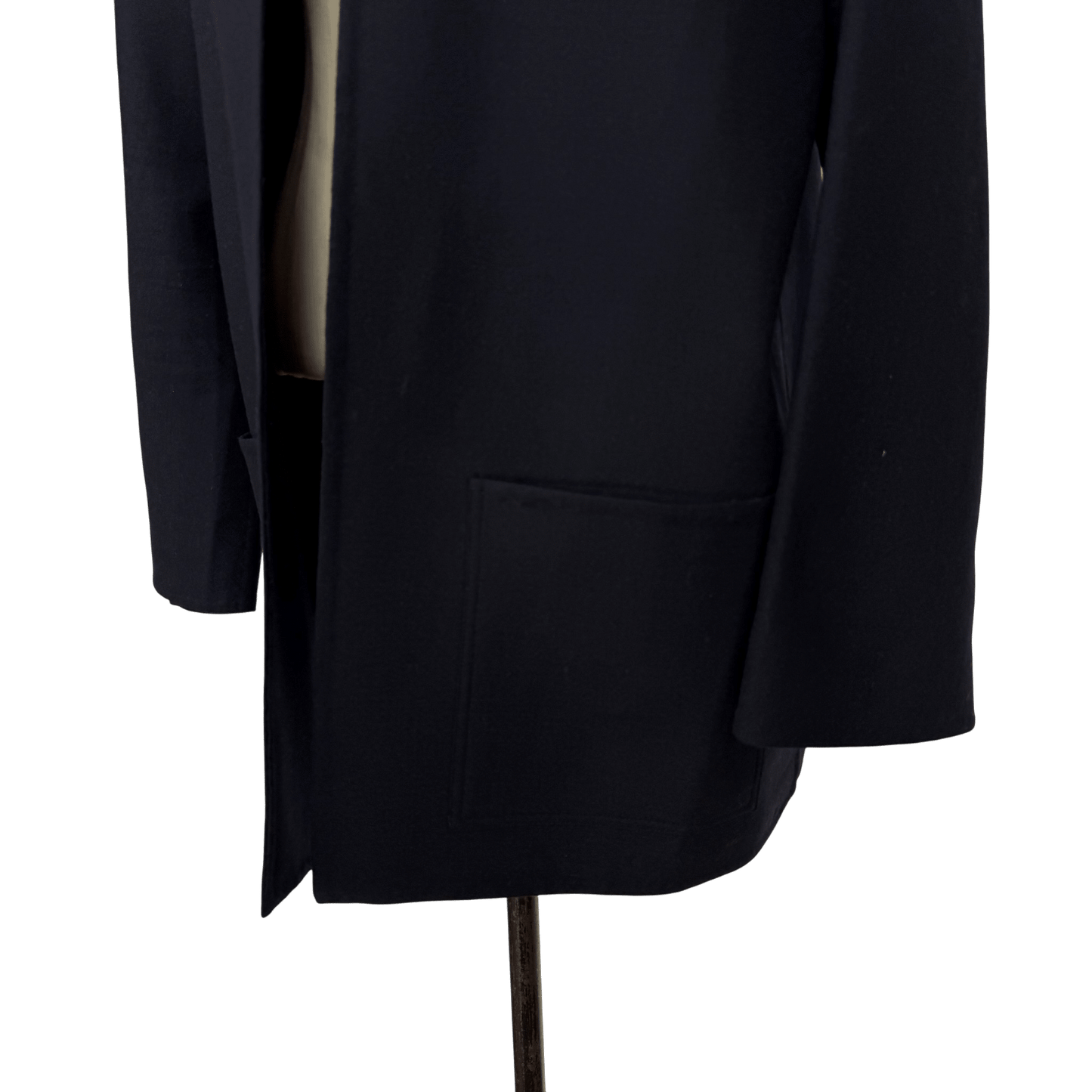 Worth Petite Wool Open - Front Navy Blue Jacket – Size M - Loom Vintage