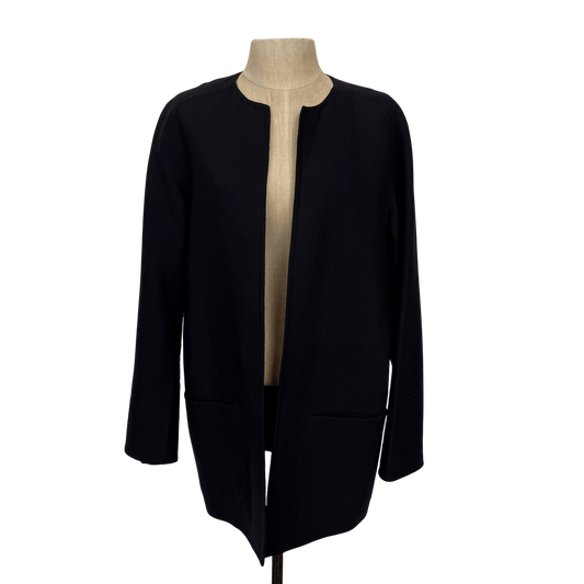 Worth Petite Wool Open - Front Navy Blue Jacket – Size M - Loom Vintage