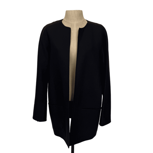 Worth Petite Wool Open - Front Navy Blue Jacket – Size M - Loom Vintage