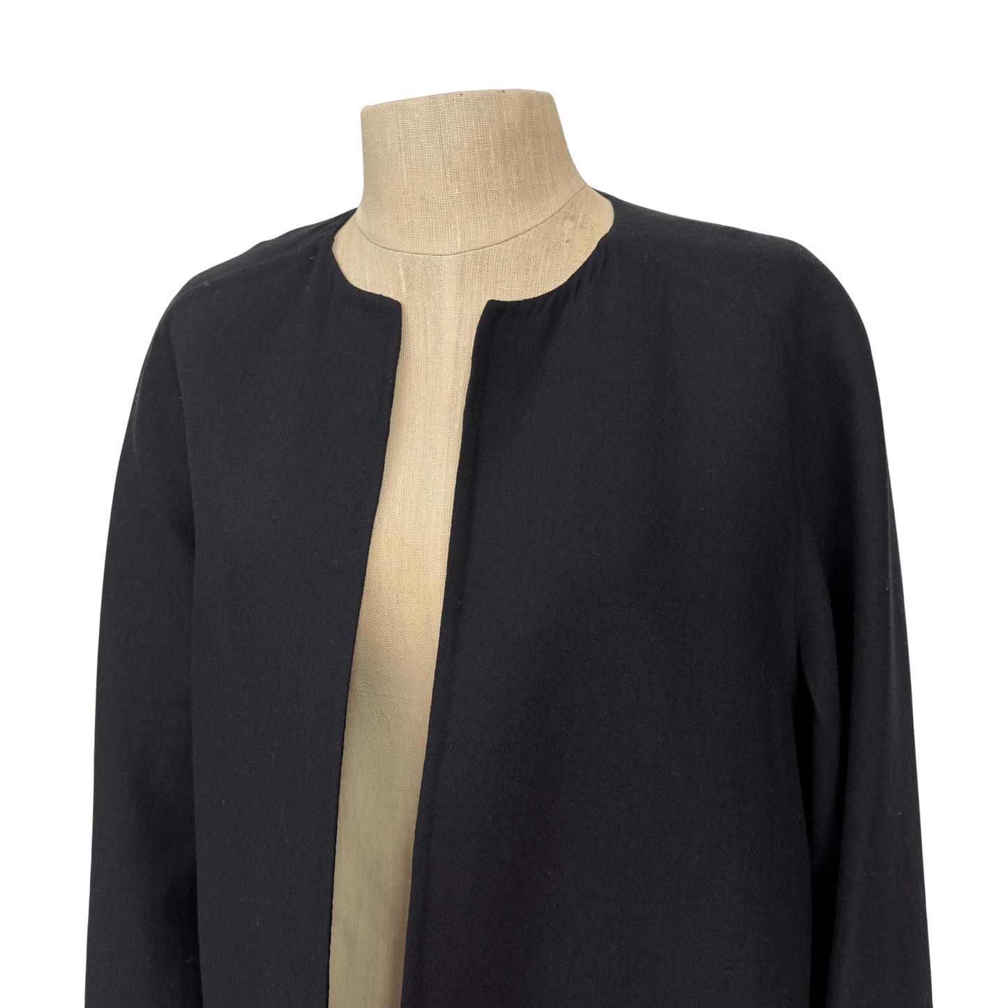Worth Petite Wool Open - Front Navy Blue Jacket – Size M - Loom Vintage